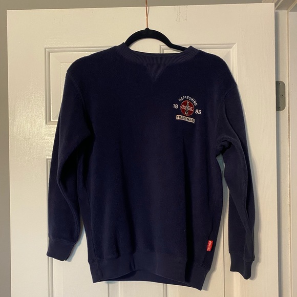 Small fleece coca-cola coke sweater jumper mens - Picture 2 of 11